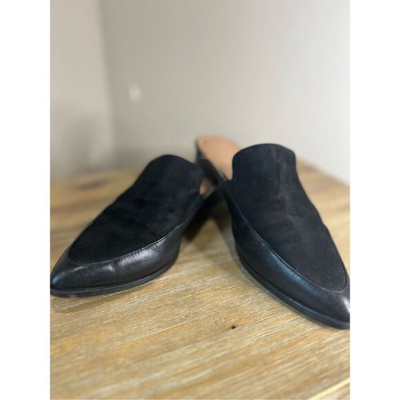 Halogen Velvet/leather loafers - Picture 6 of 7